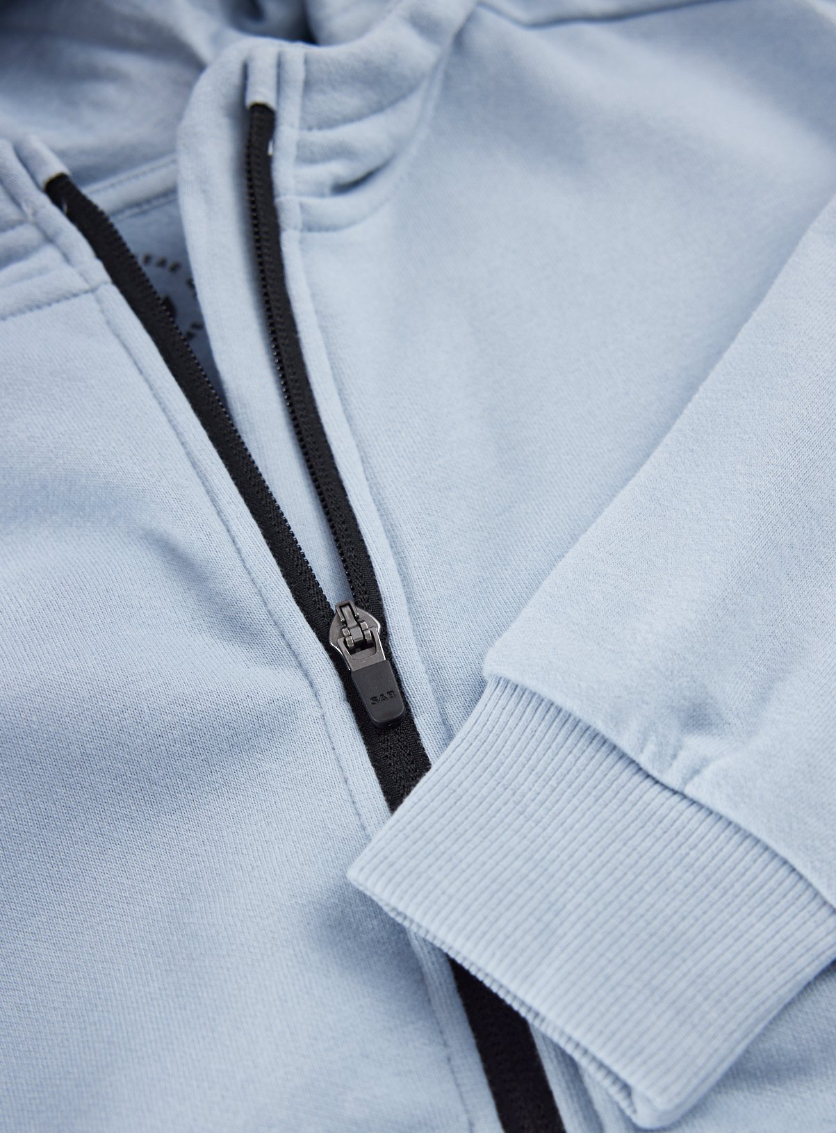 Light Blue Zip Through Hoodie 4 years - Image 2 thumbnail